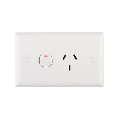 DETA 15Amp Solid Plate Single Power Point