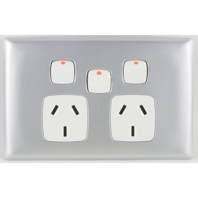 HPM LINEA Double Powerpoint With Extra Switch