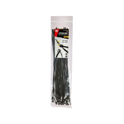 Gardner Bender 355 x 4.3mm Black Self-Cutting Cable Ties - 50 pieces Car Wiring