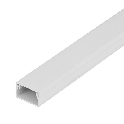 DETA 16 x 10mm 2m White PVC Conduit Rigid Trunking 2 pcs
