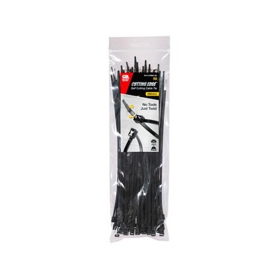 Gardner Bender 280 x 4.3mm Black Self-Cutting Cable Ties - 50 pieces Car Wiring