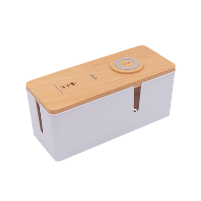 Click Cable Management Box With USB And Wireless Charger Car Wiring Adapter Auto