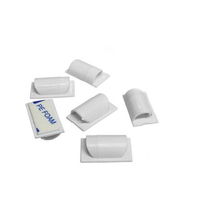 D-Line White Cable Tidy Clips - 6 pieces Car Wiring Adapter