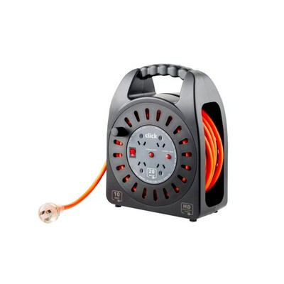 Click 20m 4 Outlet Cable Reel Car Wiring Adapter