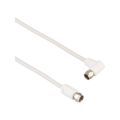 Antsig 2m White Right Angle F Type Male Antenna Cable Accessory Electronics
