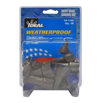 Ideal Weatherproof Wire Connector, 3 x 2.5mm - 5 x 6mm, Grey/Dark Blue IDL30-116