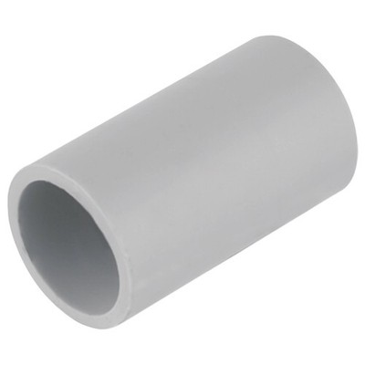 DETA 25mm Grey PVC Conduit Plain Coupling 10 pcs