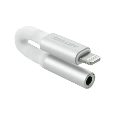 Antsig Silicone Lightning Male To 3.5mm AUX Female Audio Adaptor