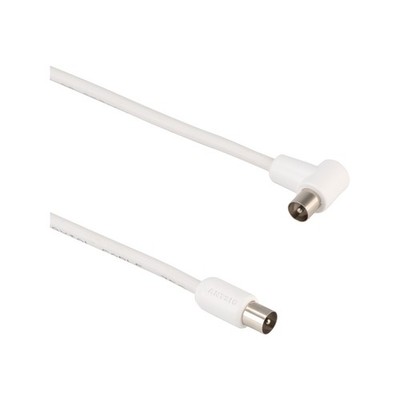 Antsig 1.5m White Right Angled Pal TV Lead