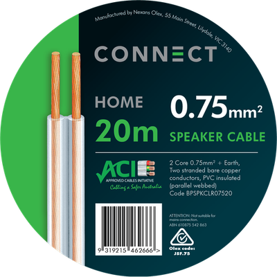 Cable Elect Prepacked Connect 0.75mmx20m Bpspkclr07520 Car Wiring Adapter