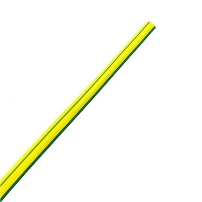 Click 12mm x 1.2m Yellow/Green Heat Shrink Thin Wall Tubing