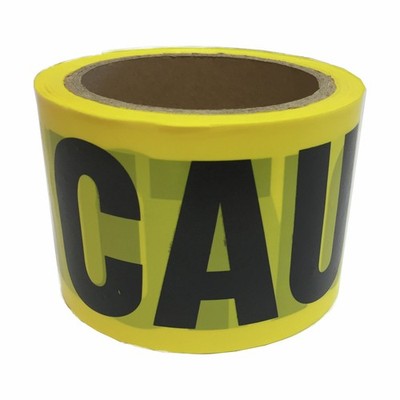 Brutus 75mm x 100m Yellow And Black Printed Caution Tape