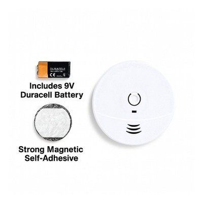 FirePro 9V Smoke Alarm with Mount Plate