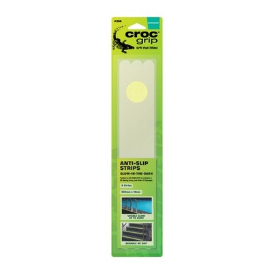 Croc Grip Glow-In-The-Dark Anti-Slip Grit Strips - 9 pieces