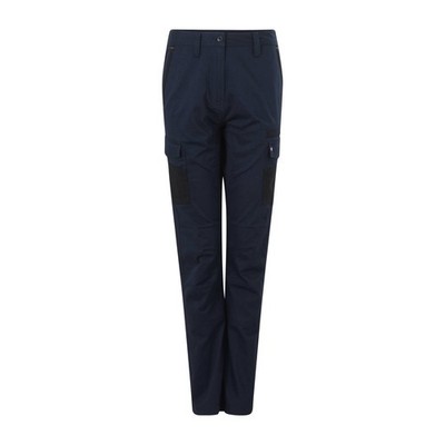 NEWCiteco Women's Navy Cotton Stretch Cargo Pant - Size 10