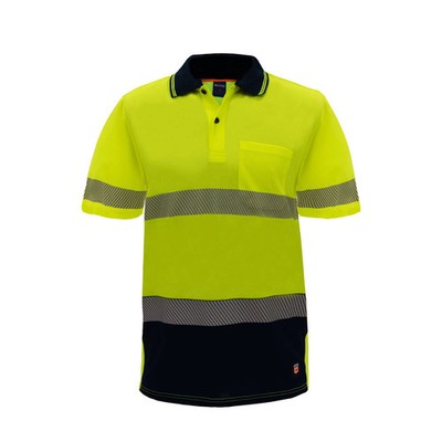 NEWCiteco Yellow Hi Vis Short Sleeve Polo - Small