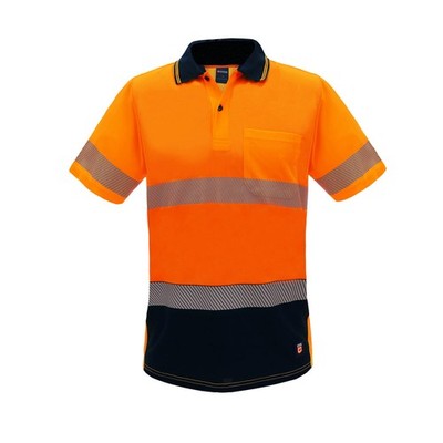 NEWCiteco Womens Orange Hi Vis Short Sleeve Polo - 8