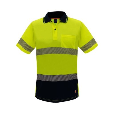 NEWCiteco Womens Yellow Hi Vis Short Sleeve Polo - 10