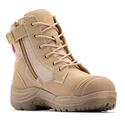Bata Industrials Women's Sand Luna Side Zip Safety Boot US 9