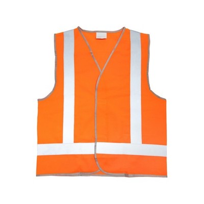 Craftright Large Hi Vis Orange Day / Night Vest