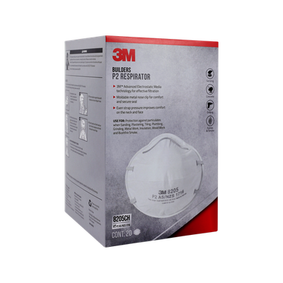 3M Builders P2 Respirator - 20 pieces