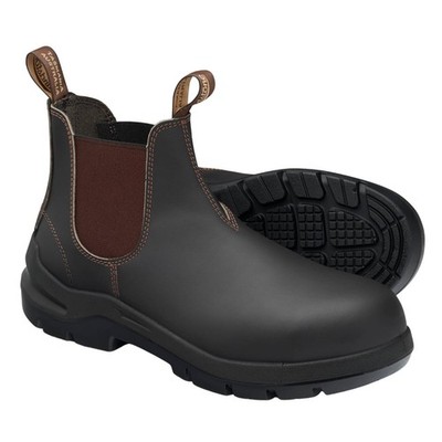 Blundstone Unisex Brown #7508 DuraFit Elastic-Side Safety - UK Size 10
