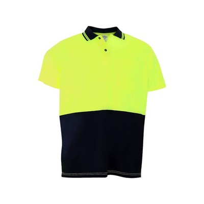 Craftright Yellow Hi Vis Short Sleeve Polo - Small