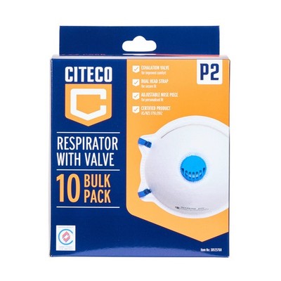Citeco P2 Valved Respirator - 10 pieces