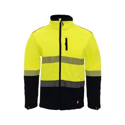 Citeco Yellow Hi Vis Soft Shell Jacket - Large