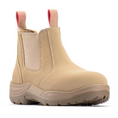 Bata Industrials Women's Sand Juno Slip On Safety Boot US Size 6
