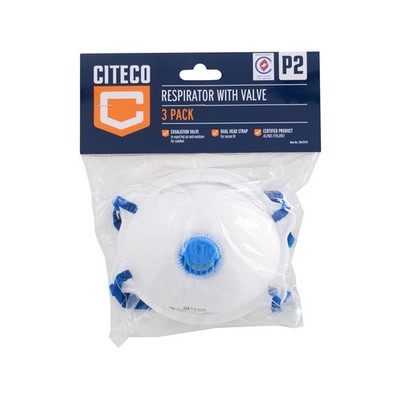 Citeco P2 Valved Respirator - 3 pieces