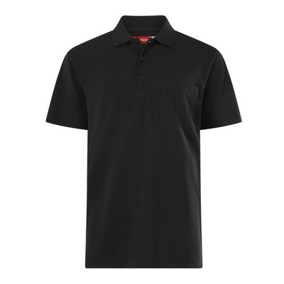 Hard Yakka Men's Black Short Sleeve Polo - Size XL