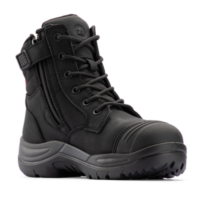 Bata Industrials Women's Black Luna Zip Side Safety Boot US Size 10