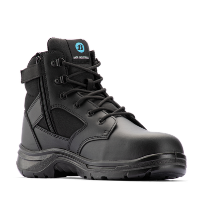 Bata Industrials Men's Black Bobcat Zip Side Safety Boot UK Size 8