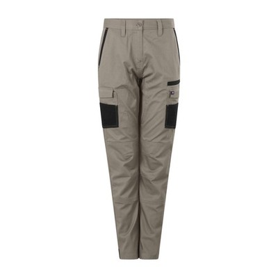 Citeco Size 18 Khaki Womens Cotton Stretch Cargo Pants - Size 18