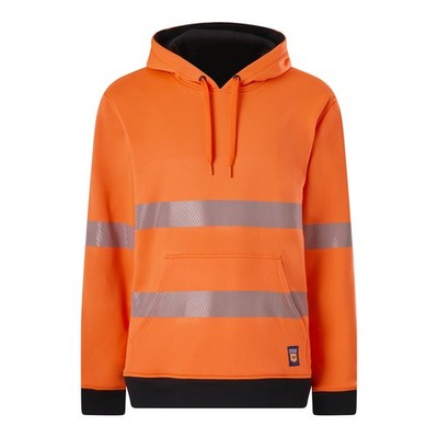 Citeco Men's Orange/Navy Citeco Hi-Vis Reversible Taped Hoodie - Size 2XL