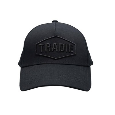 Tradie Black Adjustable Cap