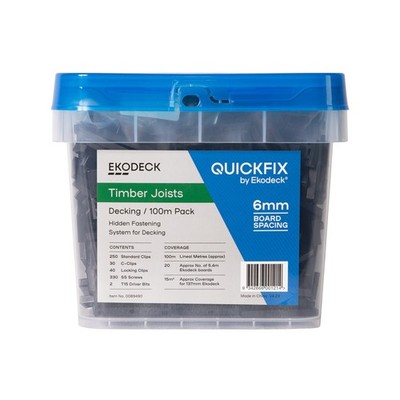 Quickfix For Ekodeck 6mm 100Lm Kit - Timber Joists