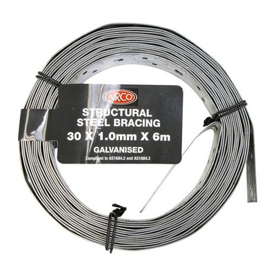Airco 30 x 1.0mm x 6m Structural Galvanised Strapping