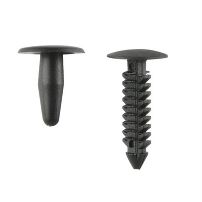 Pinnacle Black Nylon Assorted Trim Clips - 4 pieces