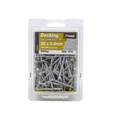 Paslode 50 x 2.8mm 500g Griplock Galvanised Nails - 170 pieces