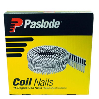 Paslode 45 x 2.5mm 15° Hot Dipped Galvanised Pneumatic Plastic Collated Coil Rin