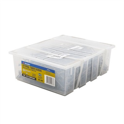Zenith 10 - 8 x 100mm Galvanised Countersunk Rib Head Timber Screws - 500 pieces