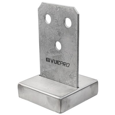 VUEPRO 90mm Galvanised Concealed Bolt Down Post Support