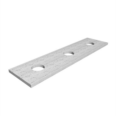Dunnings 140 x 40mm Galvanised Metal Plate 5 pcs