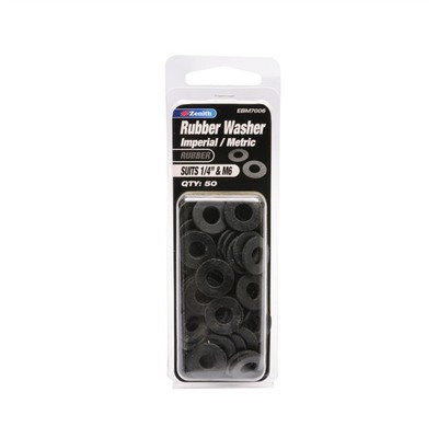 Zenith 1/4" M6 Rubber Washer - 50 pieces