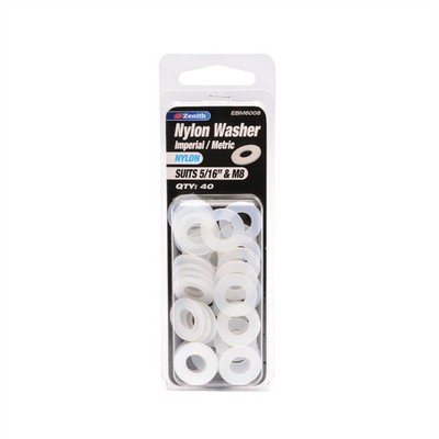 Zenith 5/16" And M8 Nylon Washer - 40 pieces