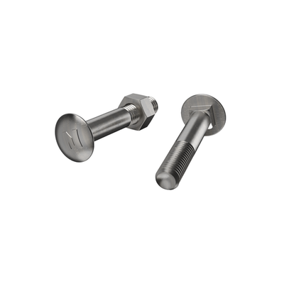 ZENITH M10 x 60mm Stainless Steel 304 Grade Cup Head Bolts And Nuts 2 pcs