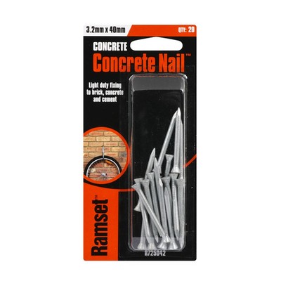 Ramset 3.2 x 40mm Concrete Nail - 20 pieces