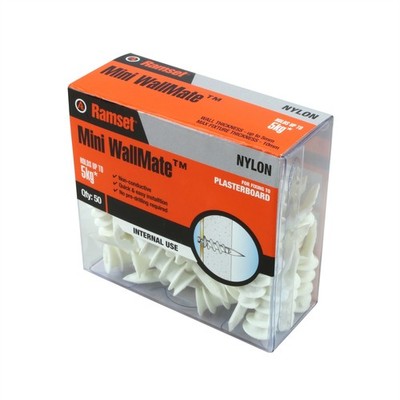 Ramset Mini Nylon Anchor Wallmate - 50 pieces